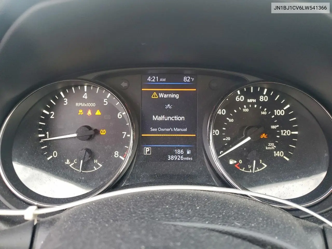 JN1BJ1CV6LW541366 2020 Nissan Rogue Sport S