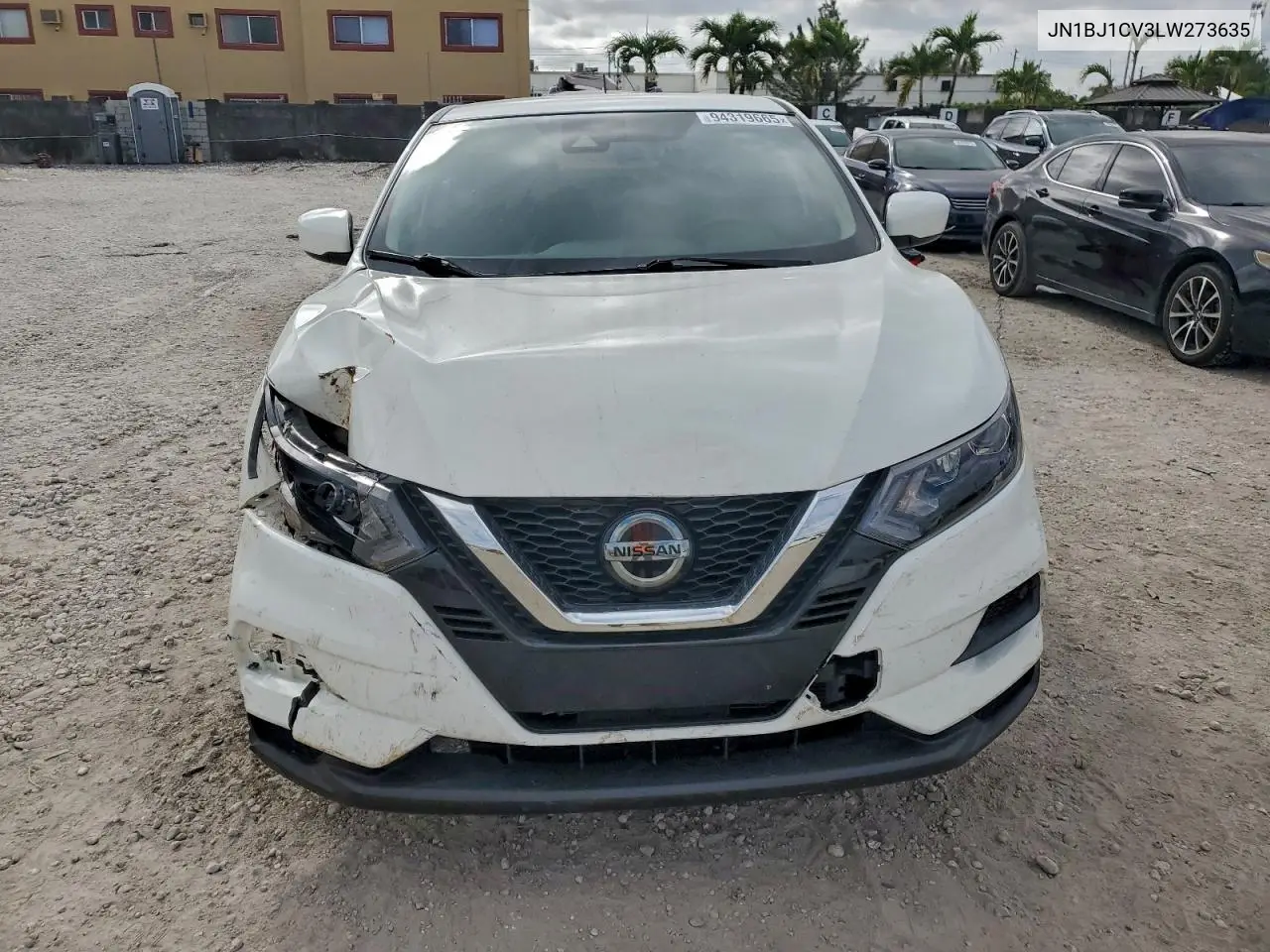 JN1BJ1CV3LW273635 2020 Nissan Rogue Sport S