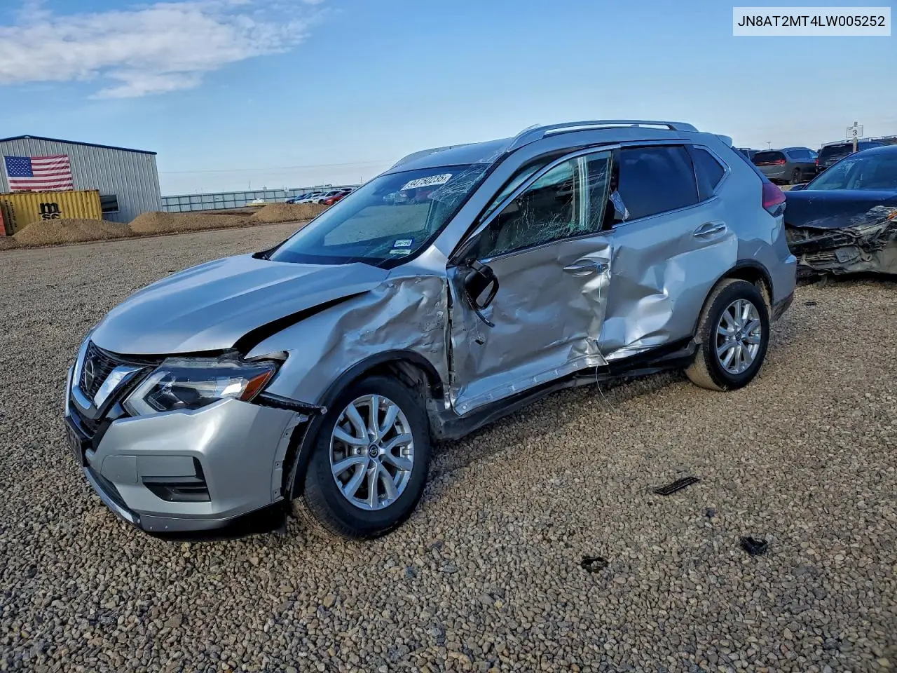 JN8AT2MT4LW005252 2020 Nissan Rogue S