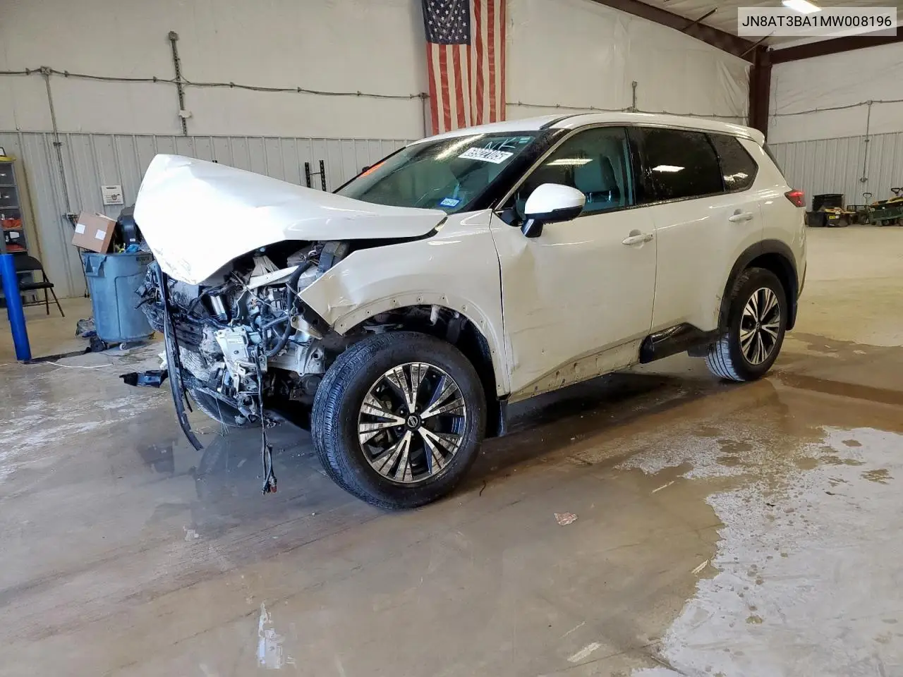 JN8AT3BA1MW008196 2021 Nissan Rogue Sv