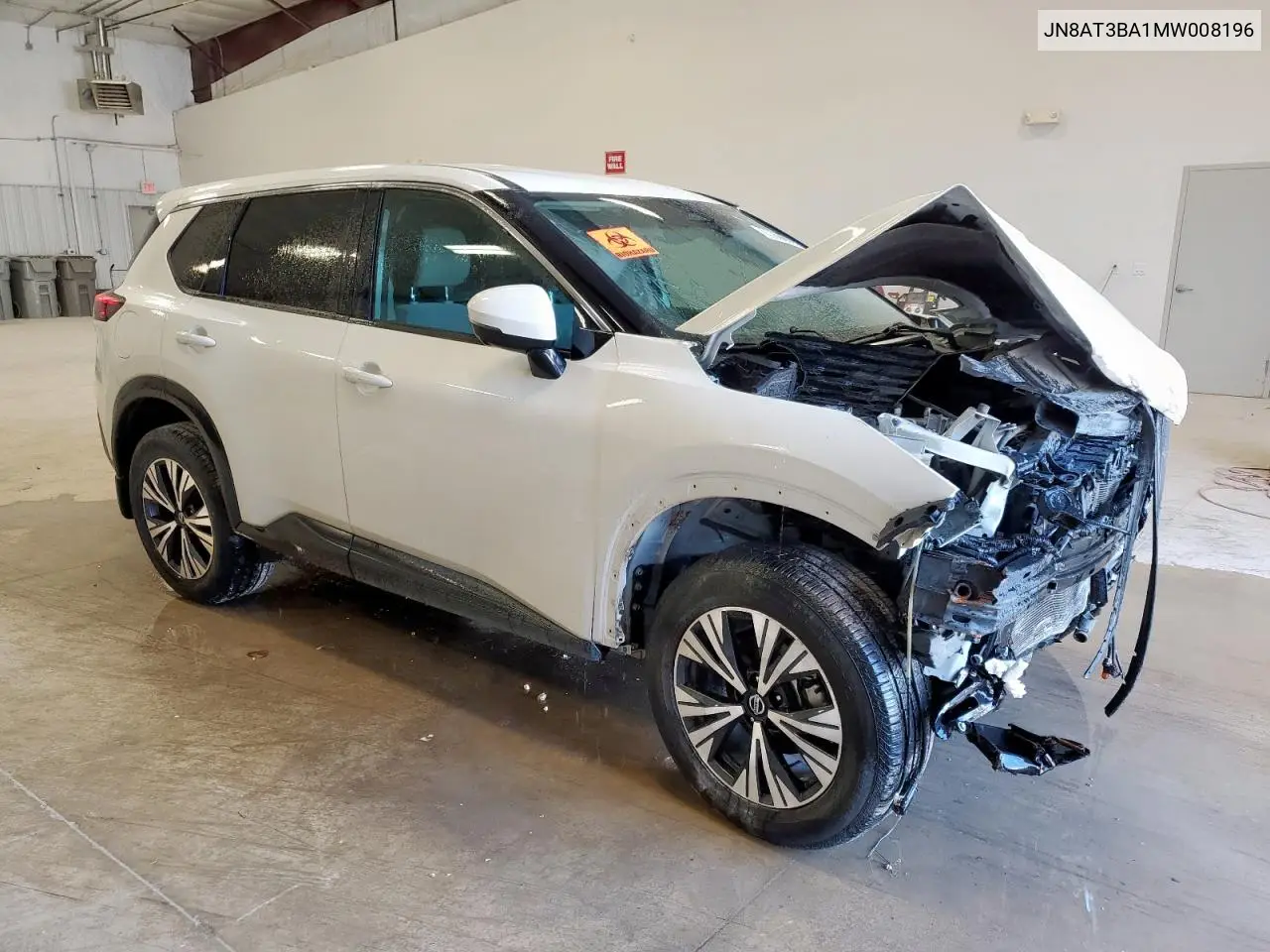 JN8AT3BA1MW008196 2021 Nissan Rogue Sv