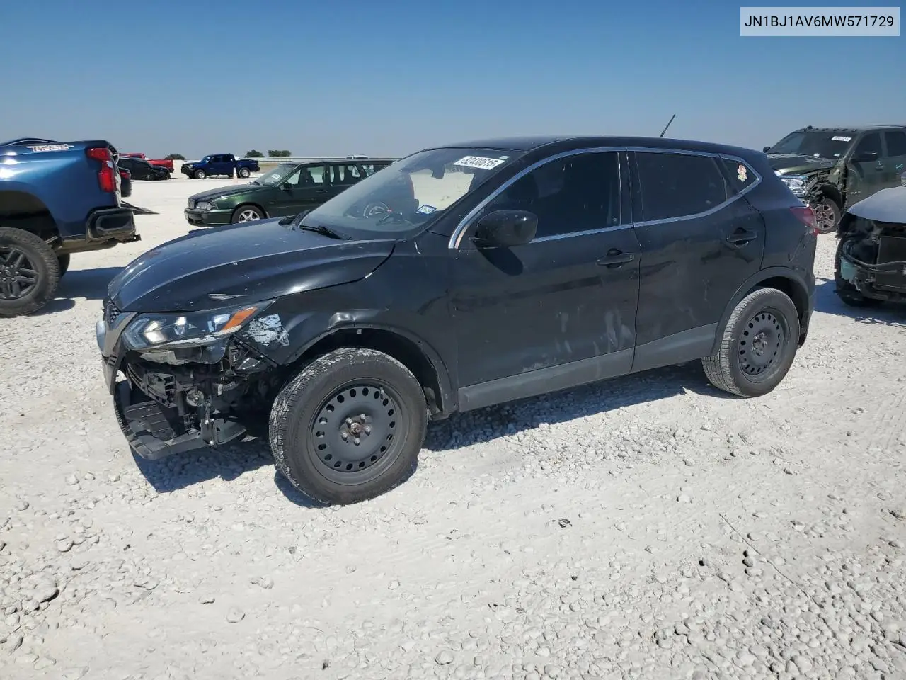JN1BJ1AV6MW571729 2021 Nissan Rogue Sport S