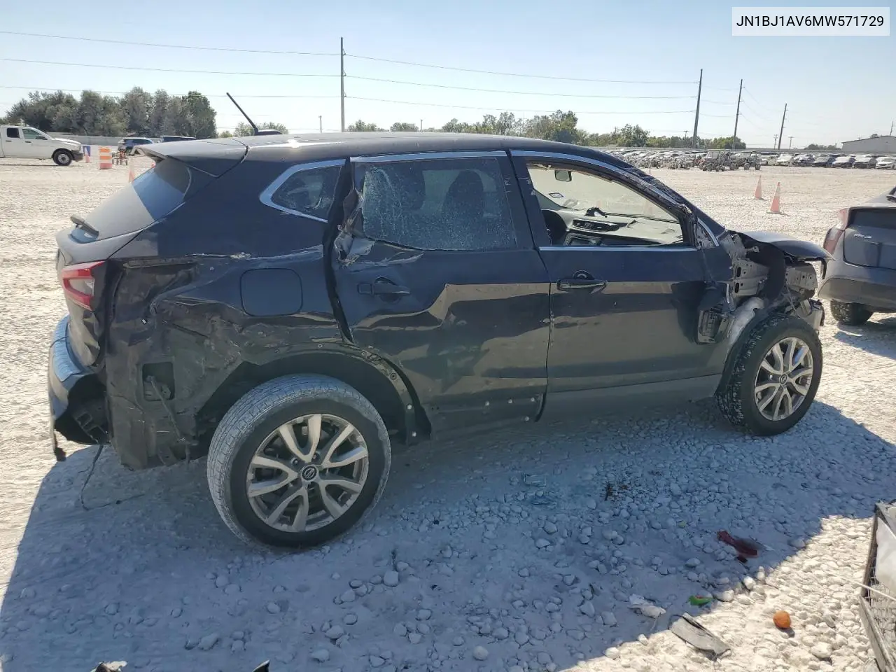 JN1BJ1AV6MW571729 2021 Nissan Rogue Sport S