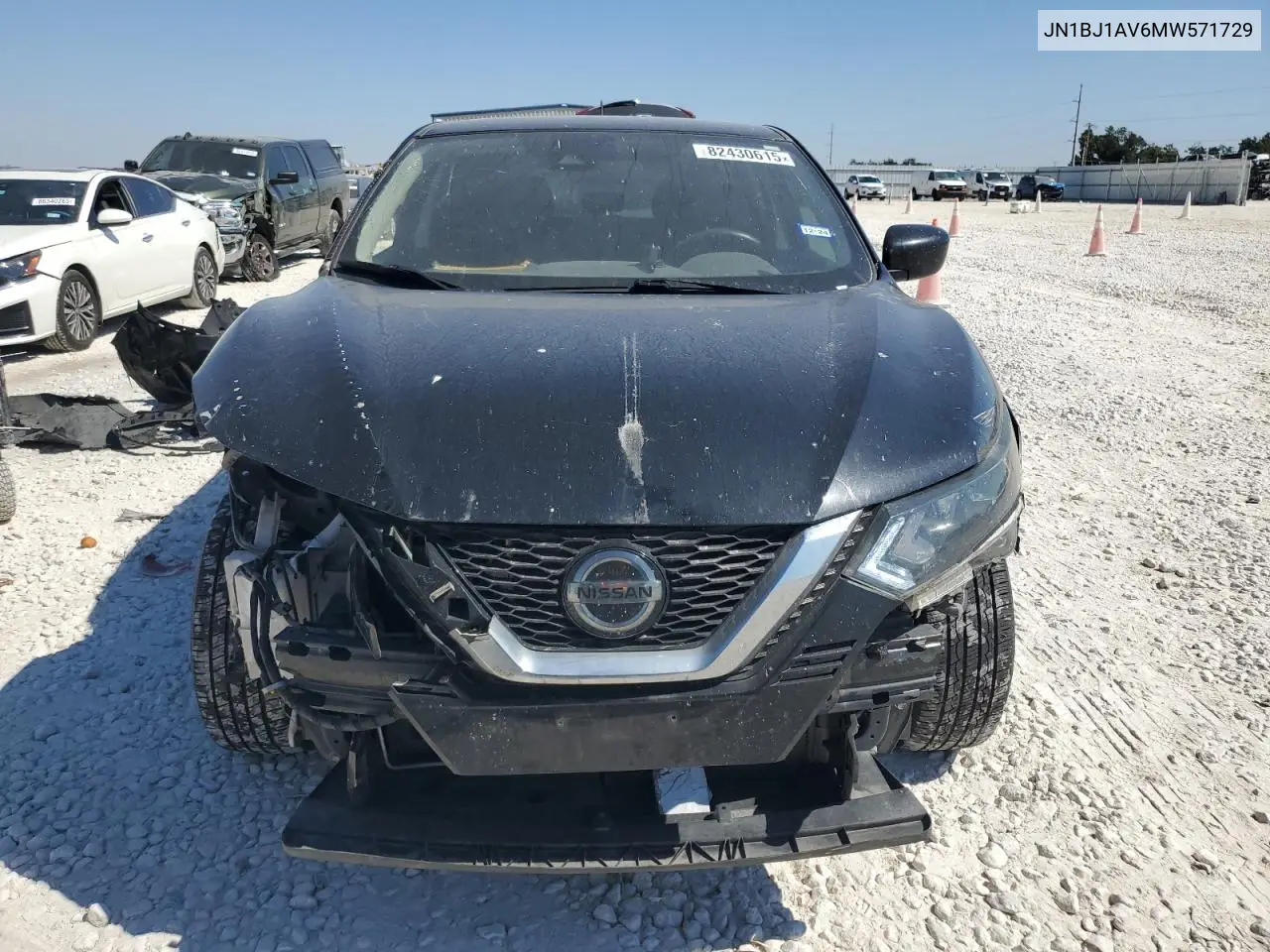 JN1BJ1AV6MW571729 2021 Nissan Rogue Sport S