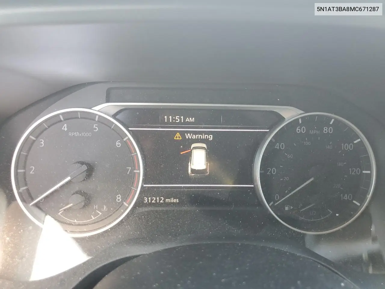 5N1AT3BA8MC671287 2021 Nissan Rogue Sv