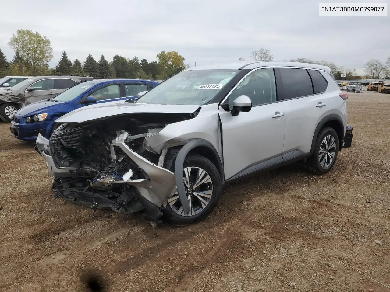5N1AT3BB0MC799077 2021 Nissan Rogue Sv