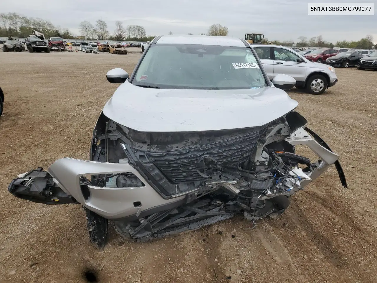 5N1AT3BB0MC799077 2021 Nissan Rogue Sv