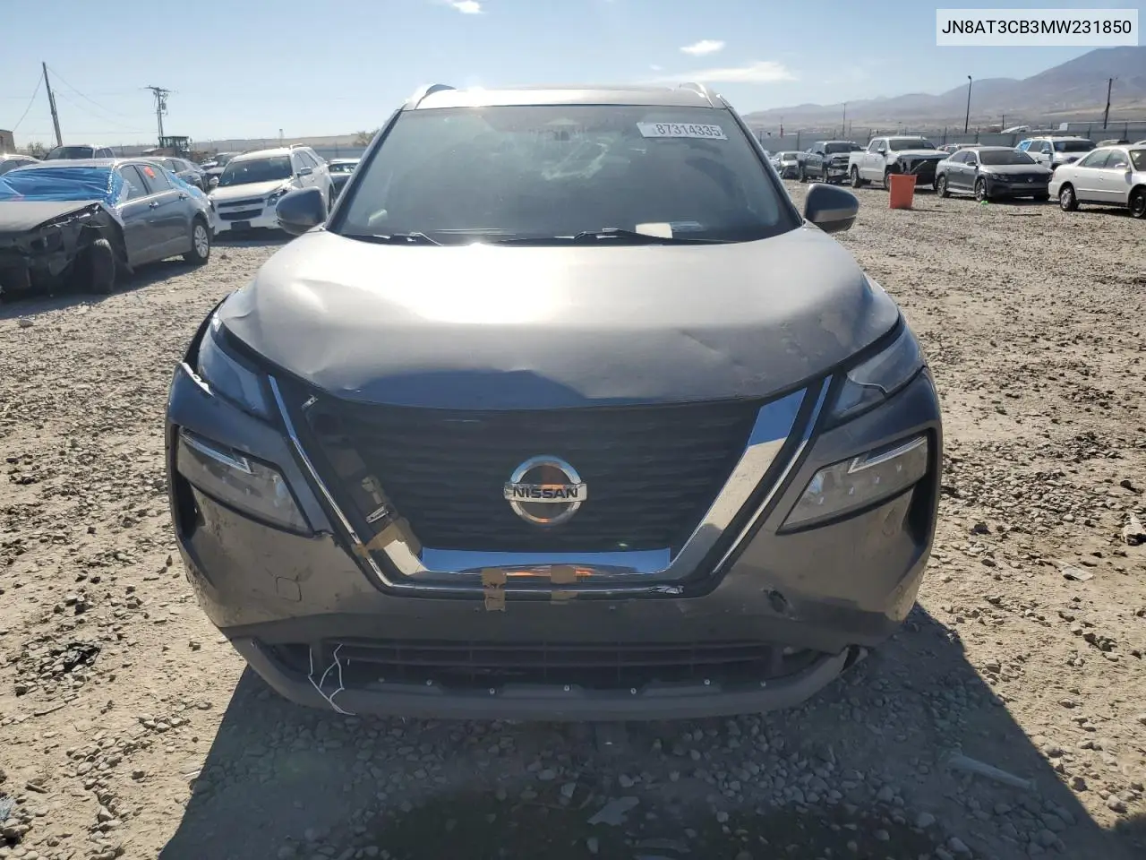 JN8AT3CB3MW231850 2021 Nissan Rogue Sl