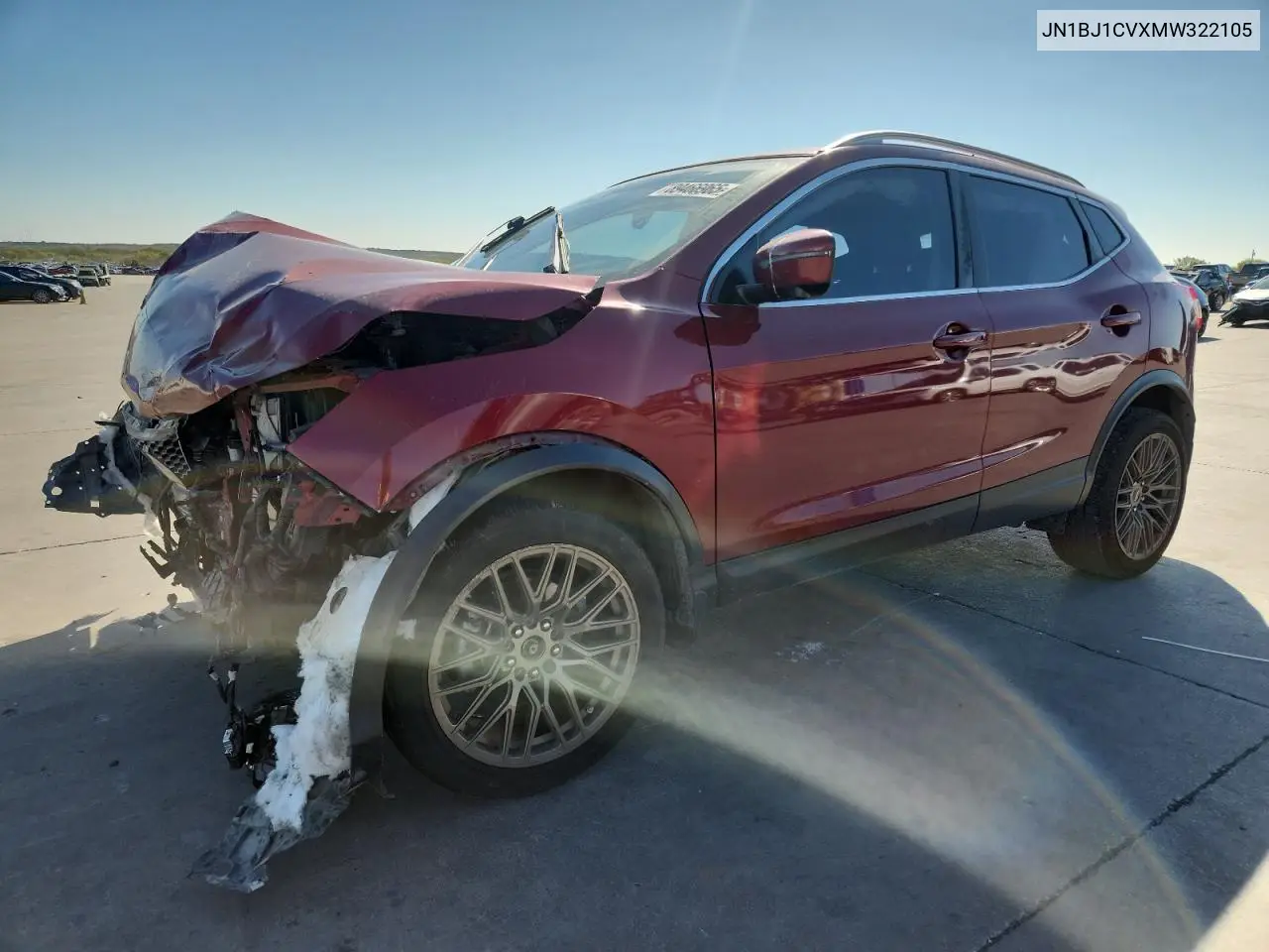 JN1BJ1CVXMW322105 2021 Nissan Rogue Sport Sl