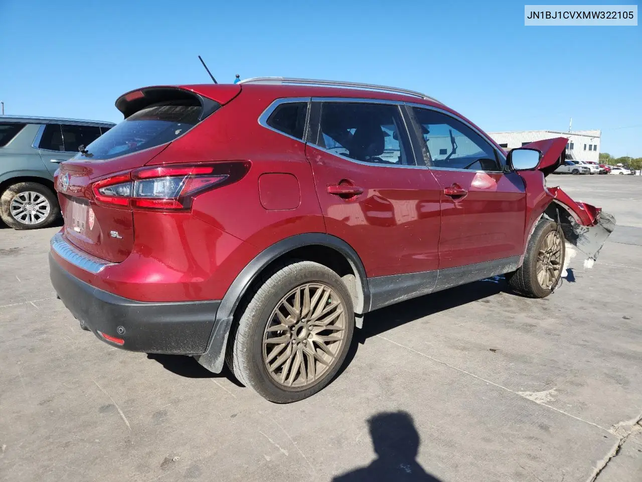 JN1BJ1CVXMW322105 2021 Nissan Rogue Sport Sl