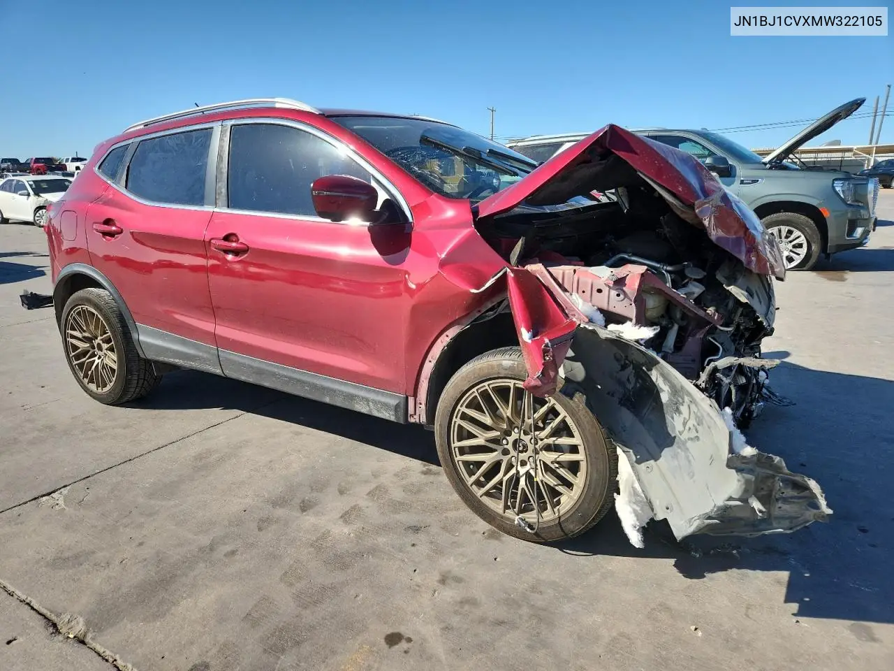 JN1BJ1CVXMW322105 2021 Nissan Rogue Sport Sl