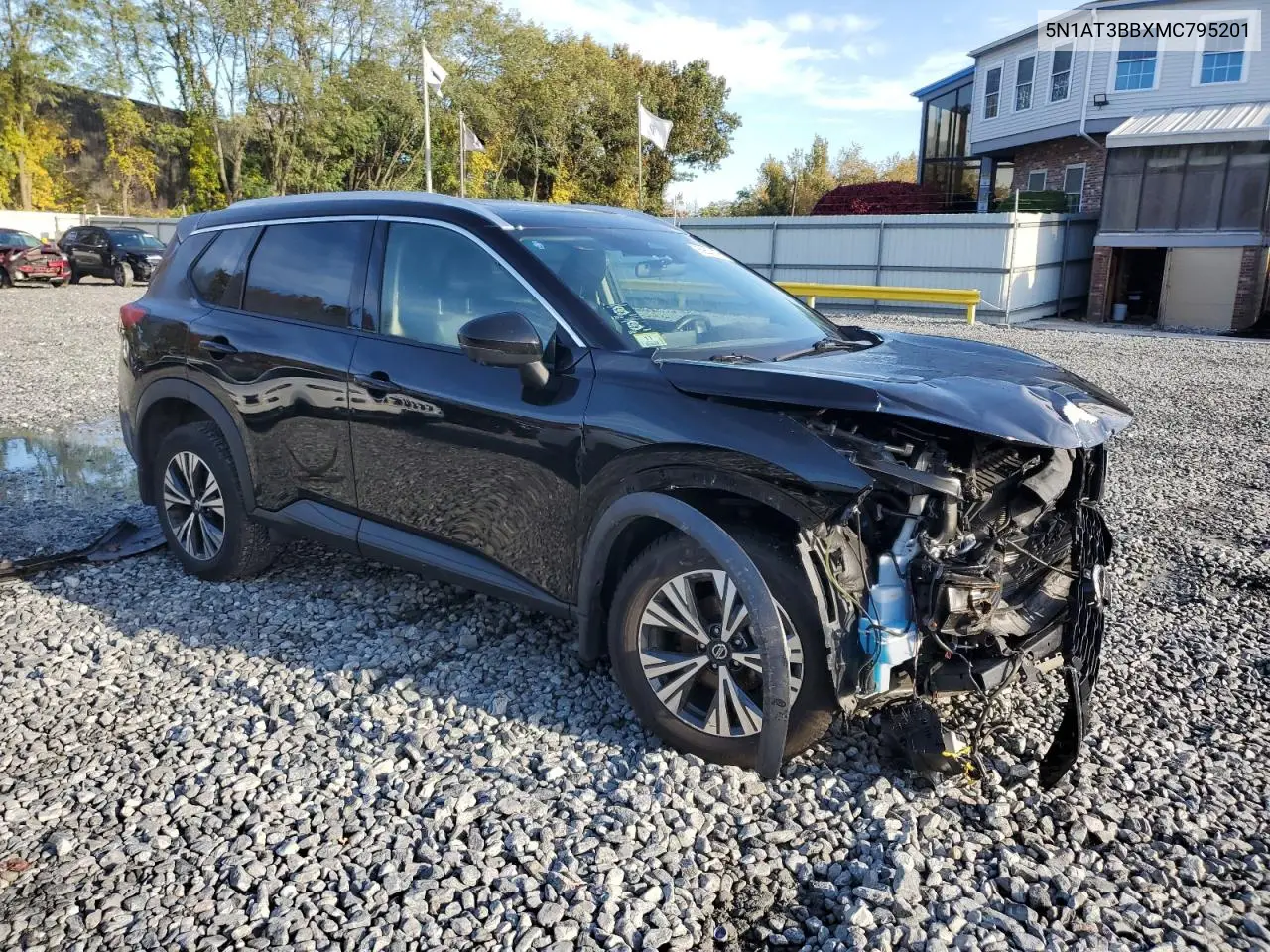 5N1AT3BBXMC795201 2021 Nissan Rogue Sv