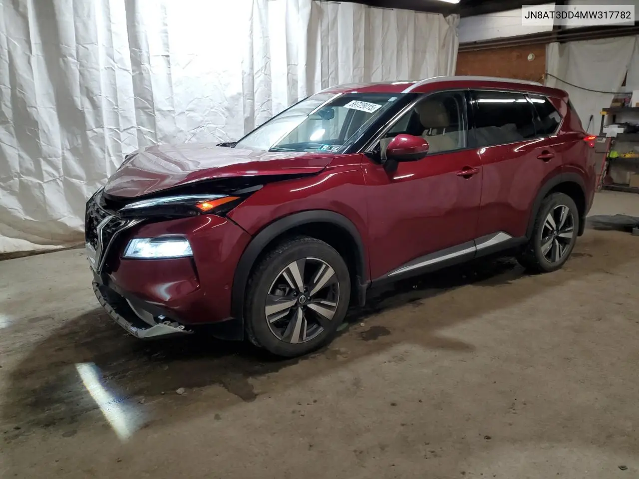 JN8AT3DD4MW317782 2021 Nissan Rogue Platinum