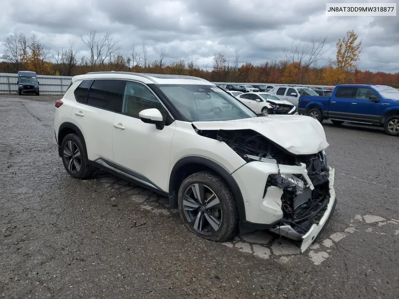 JN8AT3DD9MW318877 2021 Nissan Rogue Platinum