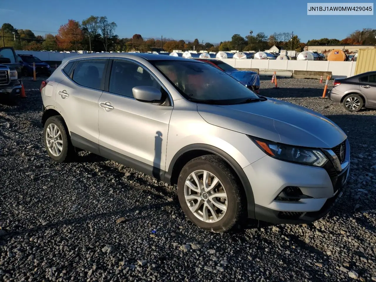 JN1BJ1AW0MW429045 2021 Nissan Rogue Sport S