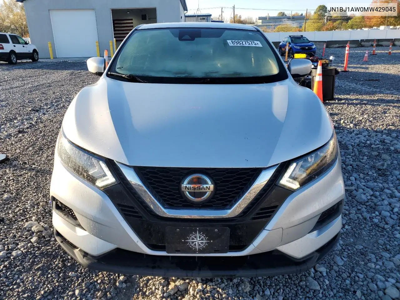 JN1BJ1AW0MW429045 2021 Nissan Rogue Sport S