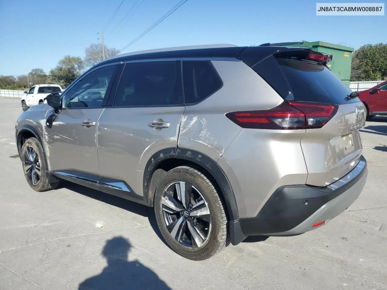 JN8AT3CA8MW008887 2021 Nissan Rogue Sl
