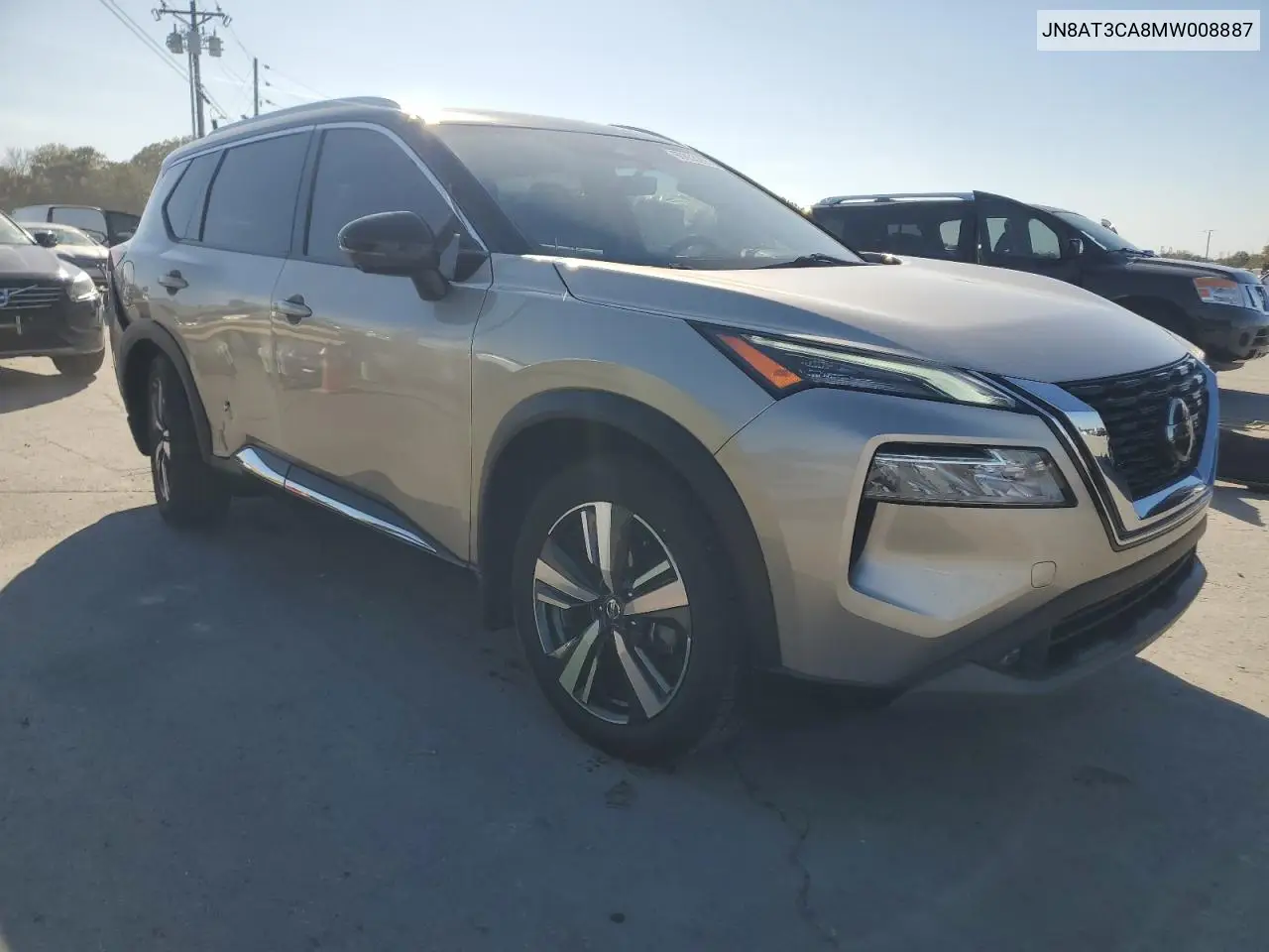 JN8AT3CA8MW008887 2021 Nissan Rogue Sl