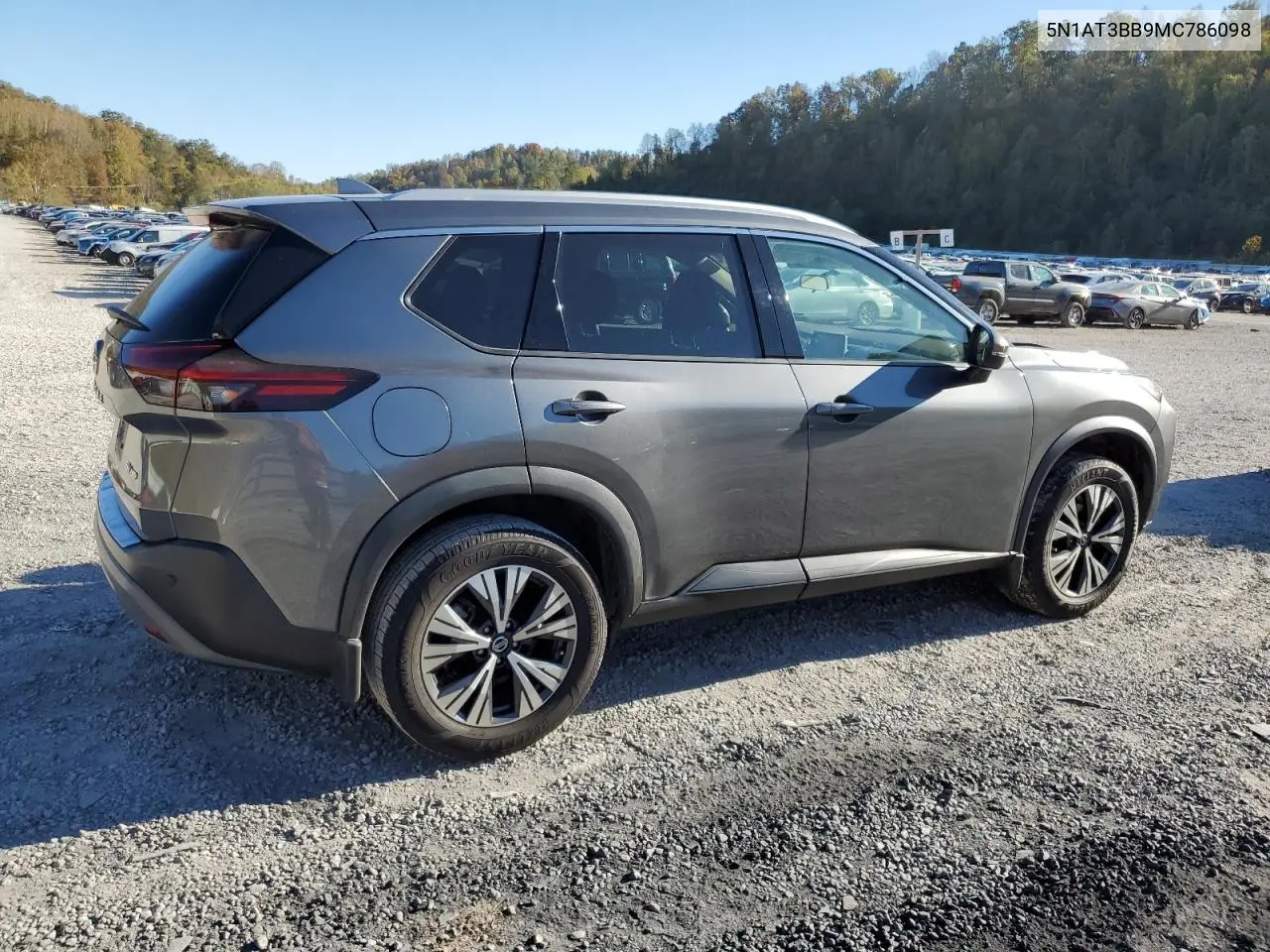 5N1AT3BB9MC786098 2021 Nissan Rogue Sv