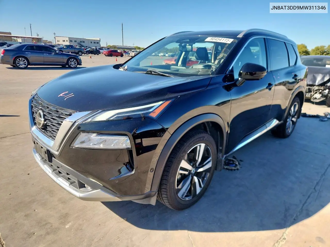 JN8AT3DD9MW311346 2021 Nissan Rogue Platinum