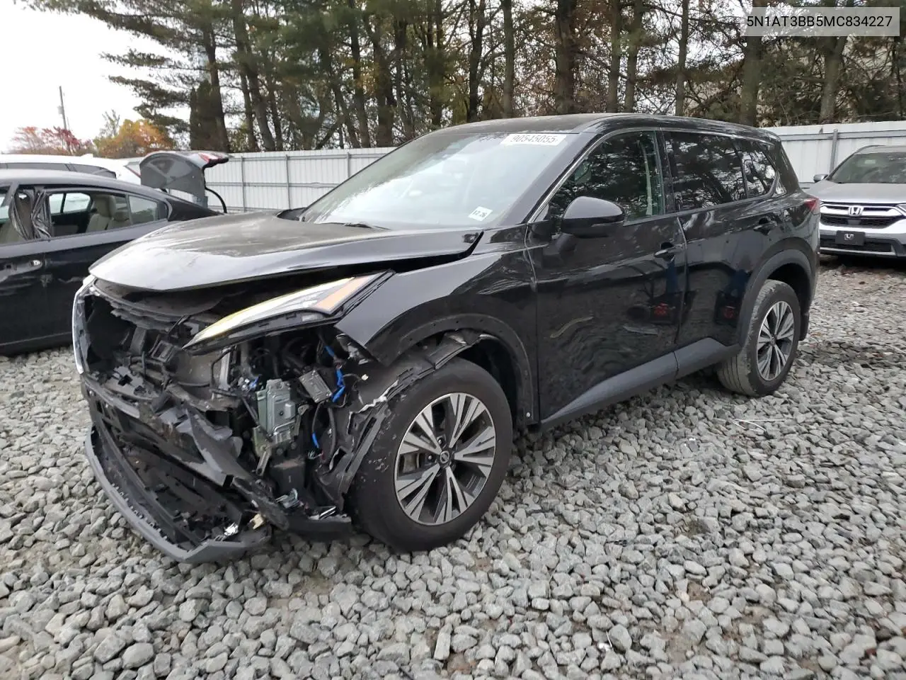 5N1AT3BB5MC834227 2021 Nissan Rogue Sv