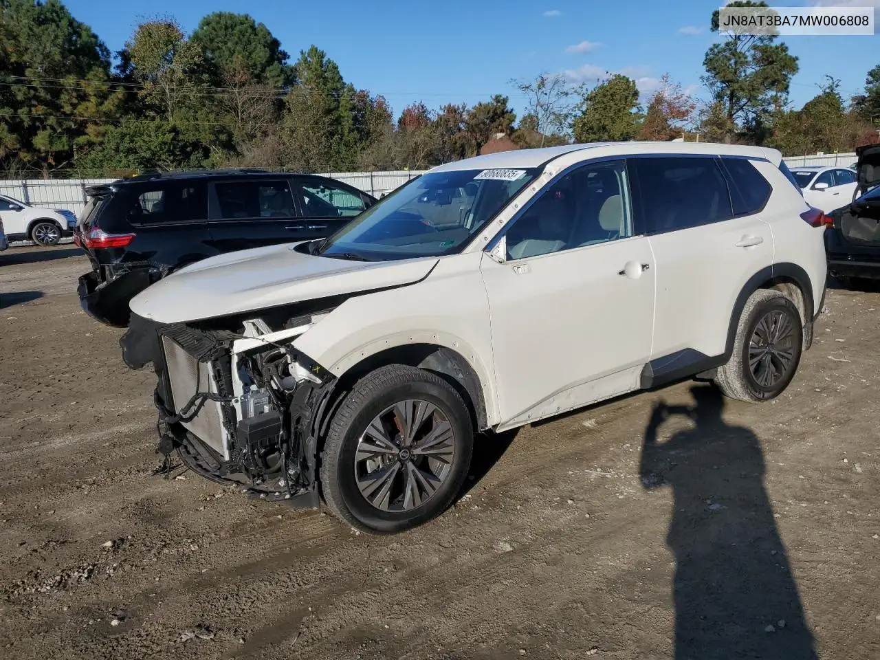 JN8AT3BA7MW006808 2021 Nissan Rogue Sv