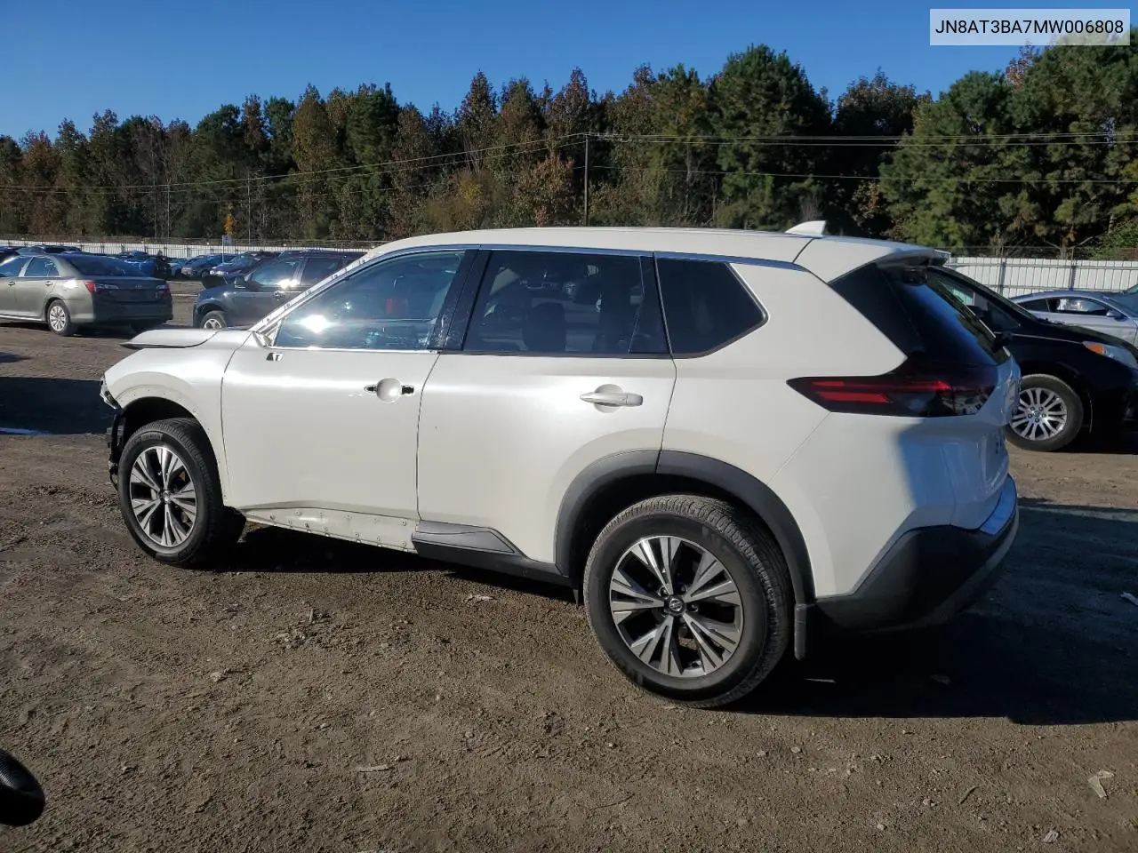 JN8AT3BA7MW006808 2021 Nissan Rogue Sv