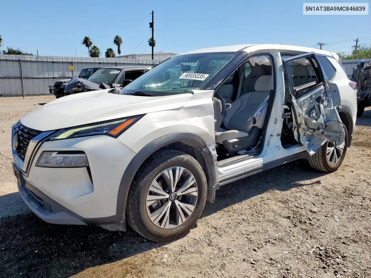 5N1AT3BA9MC846839 2021 Nissan Rogue Sv