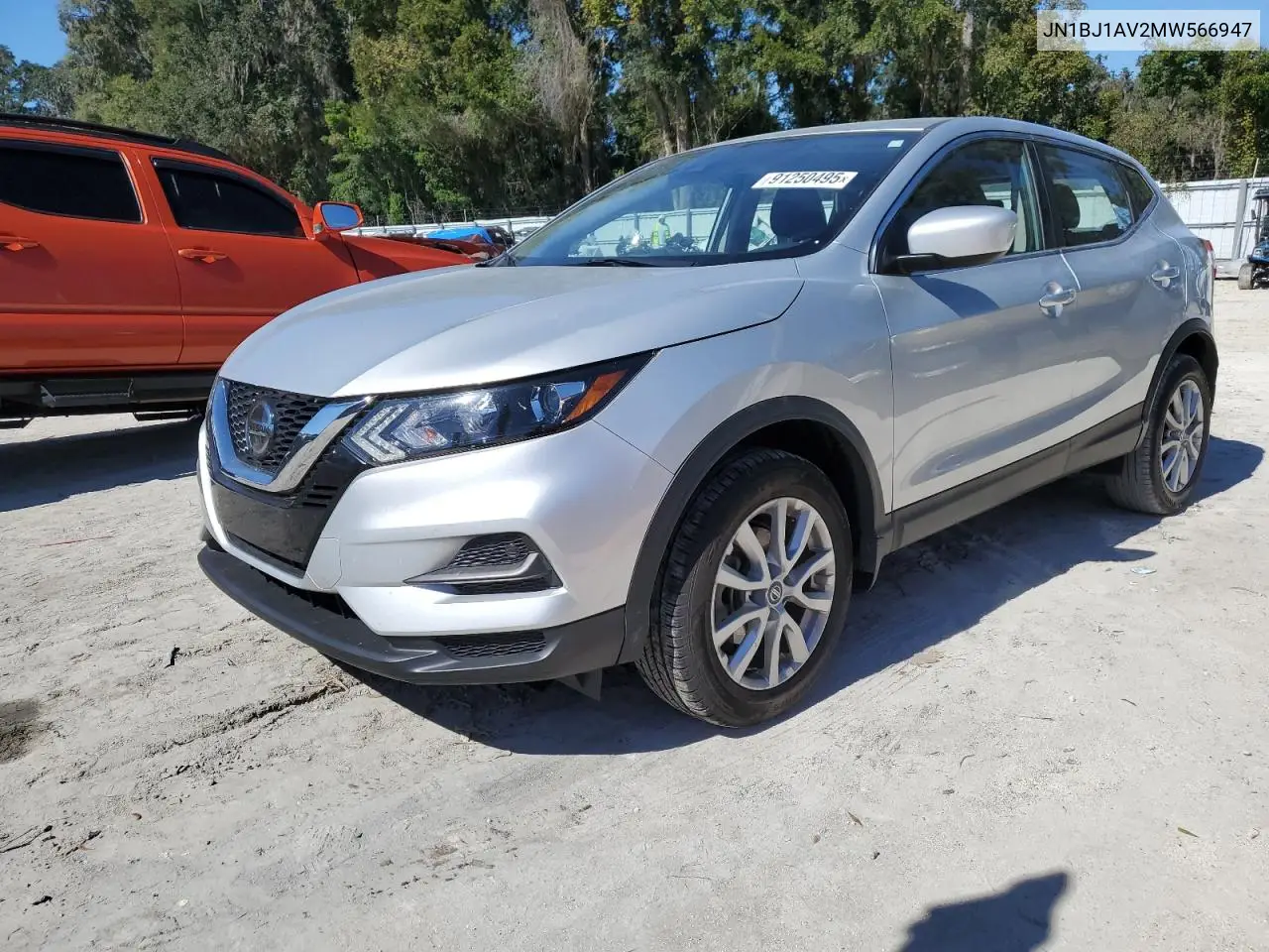 JN1BJ1AV2MW566947 2021 Nissan Rogue Sport S