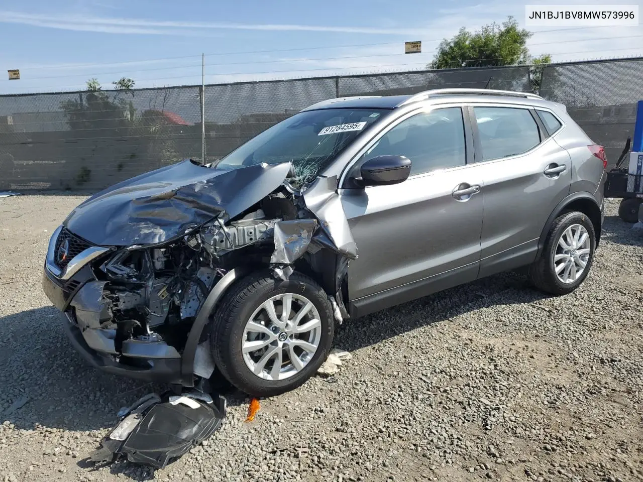 JN1BJ1BV8MW573996 2021 Nissan Rogue Sport Sv