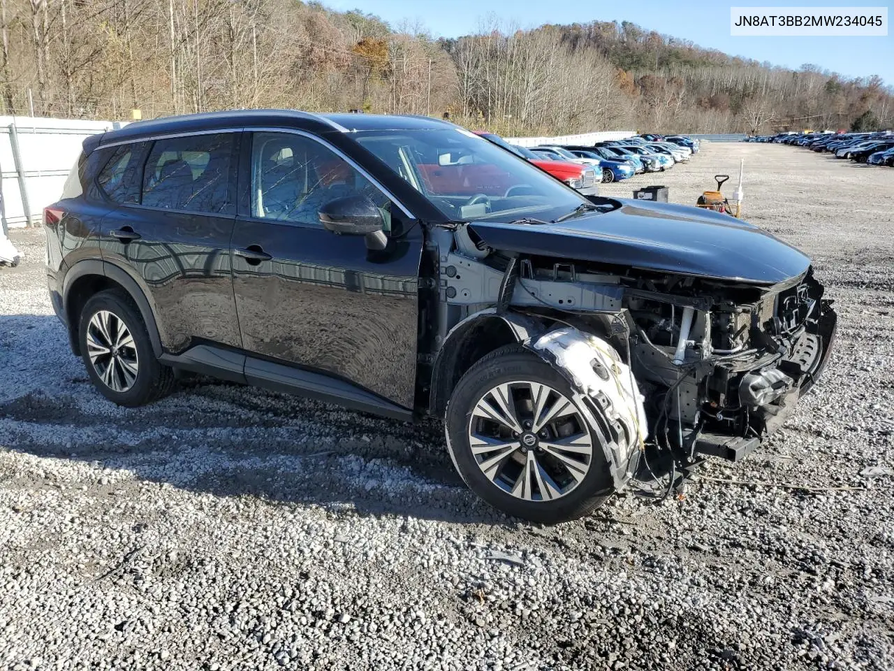 JN8AT3BB2MW234045 2021 Nissan Rogue Sv