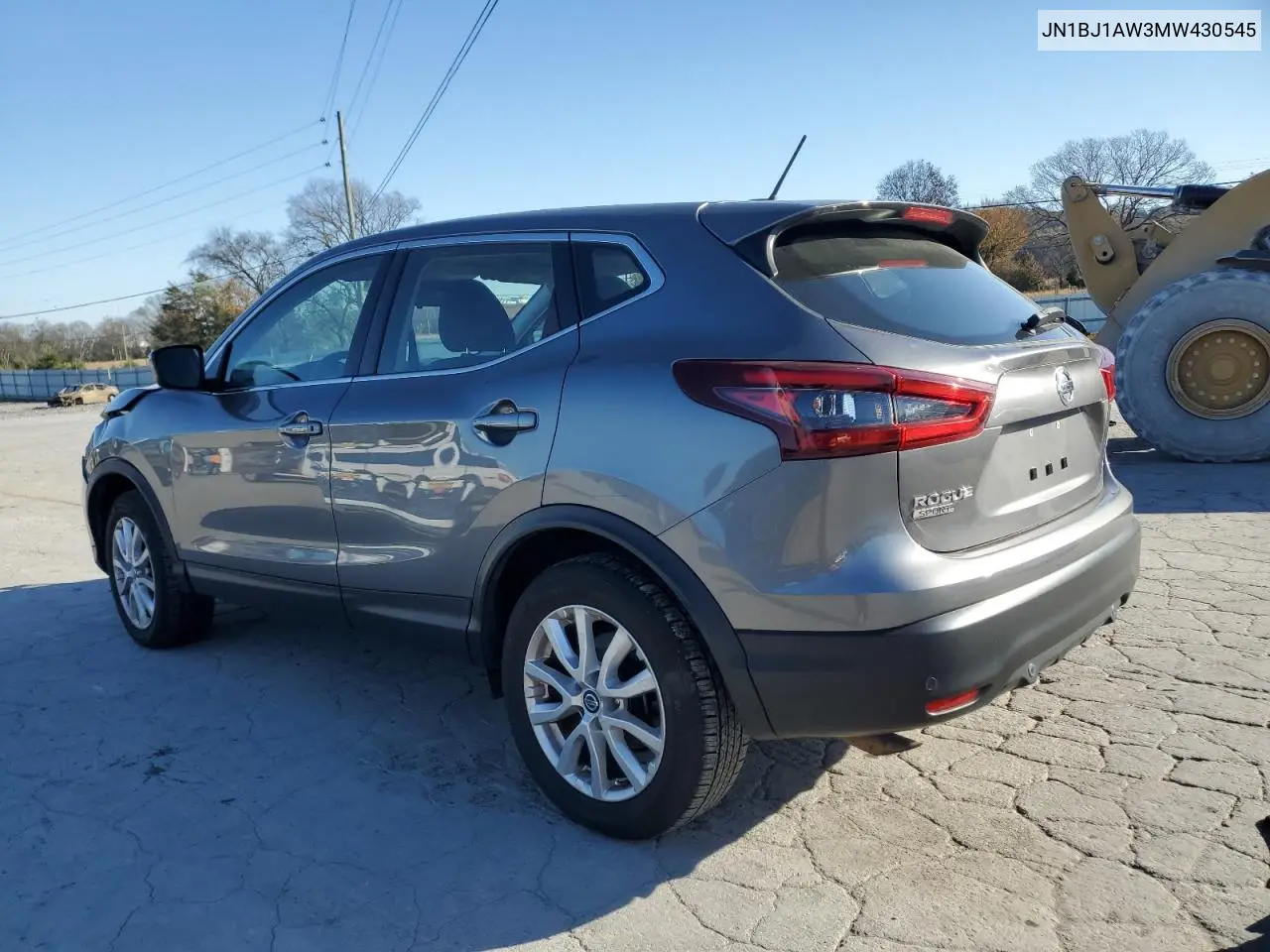 JN1BJ1AW3MW430545 2021 Nissan Rogue Sport S