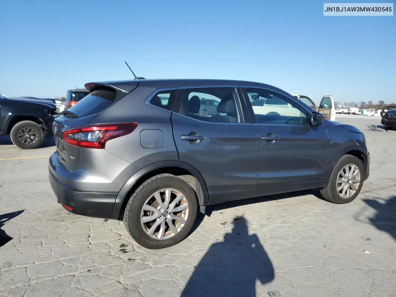 JN1BJ1AW3MW430545 2021 Nissan Rogue Sport S