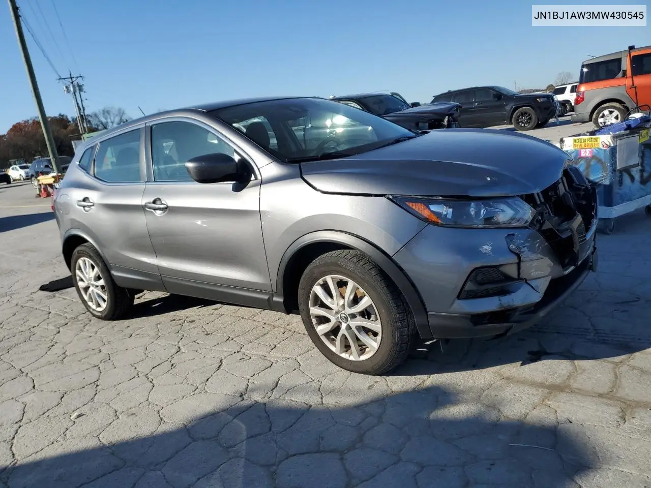 JN1BJ1AW3MW430545 2021 Nissan Rogue Sport S
