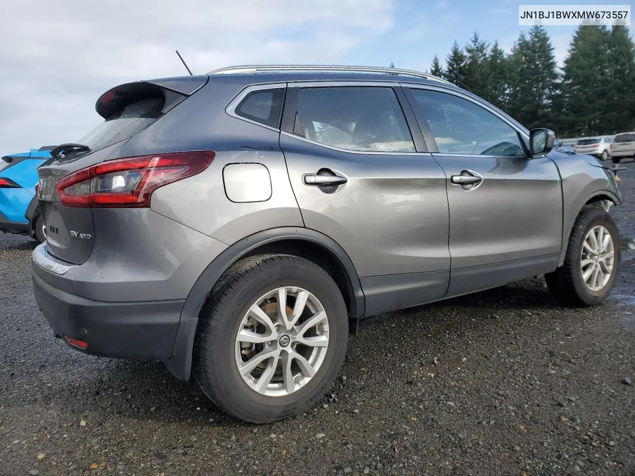 JN1BJ1BWXMW673557 2021 Nissan Rogue Sport Sv
