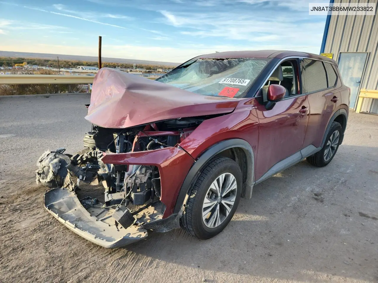 JN8AT3BB6MW233822 2021 Nissan Rogue Sv