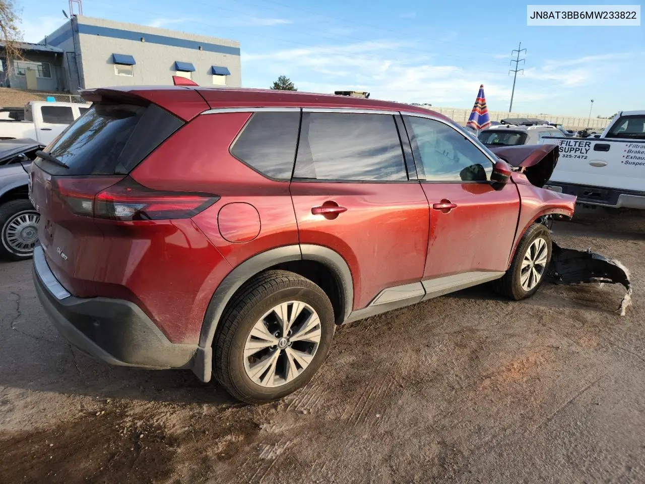 JN8AT3BB6MW233822 2021 Nissan Rogue Sv