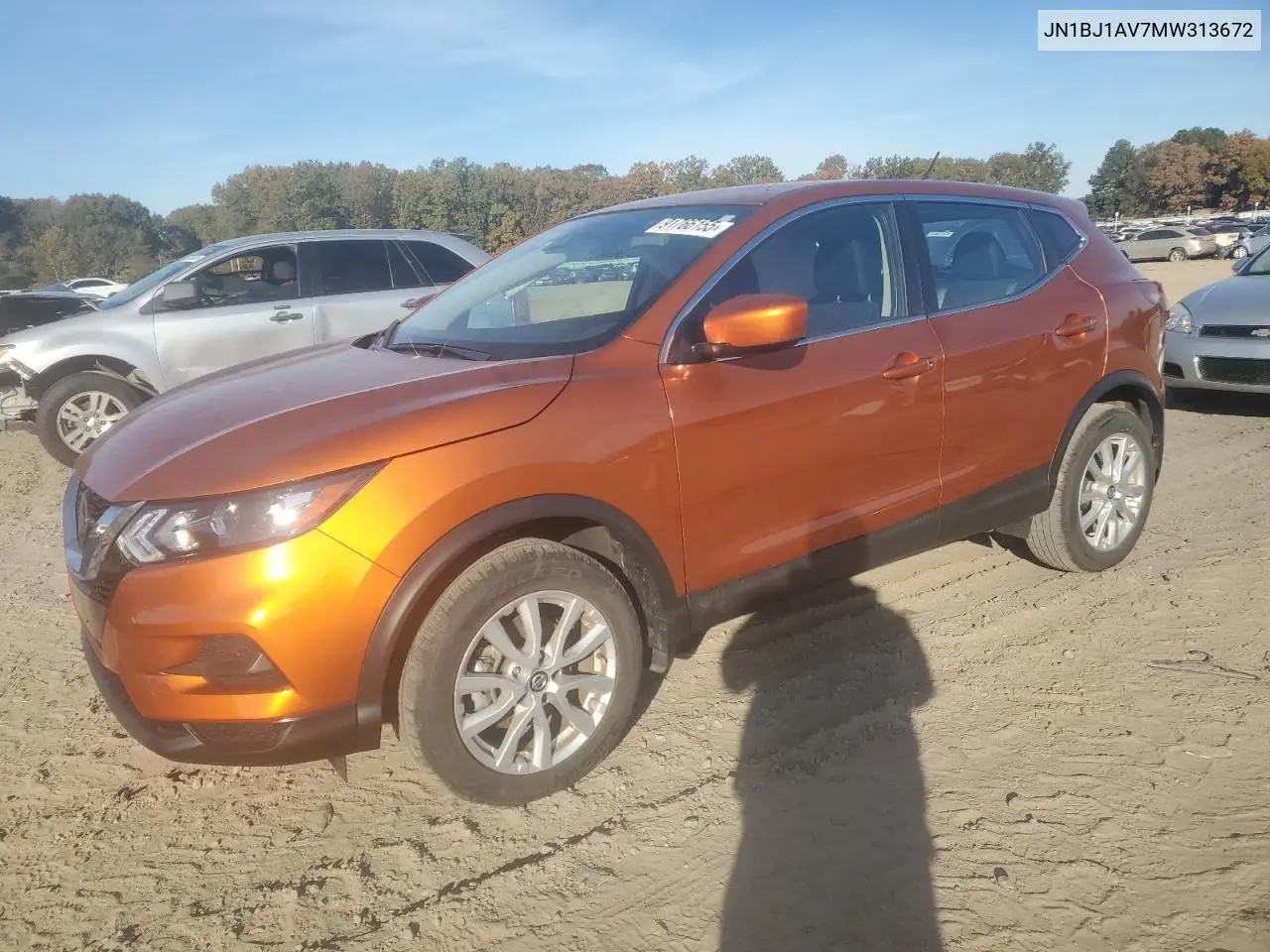JN1BJ1AV7MW313672 2021 Nissan Rogue Sport S