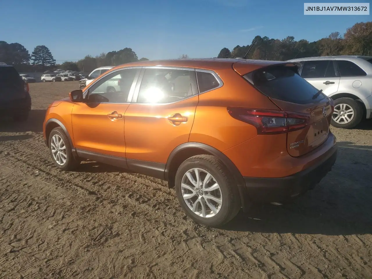 JN1BJ1AV7MW313672 2021 Nissan Rogue Sport S