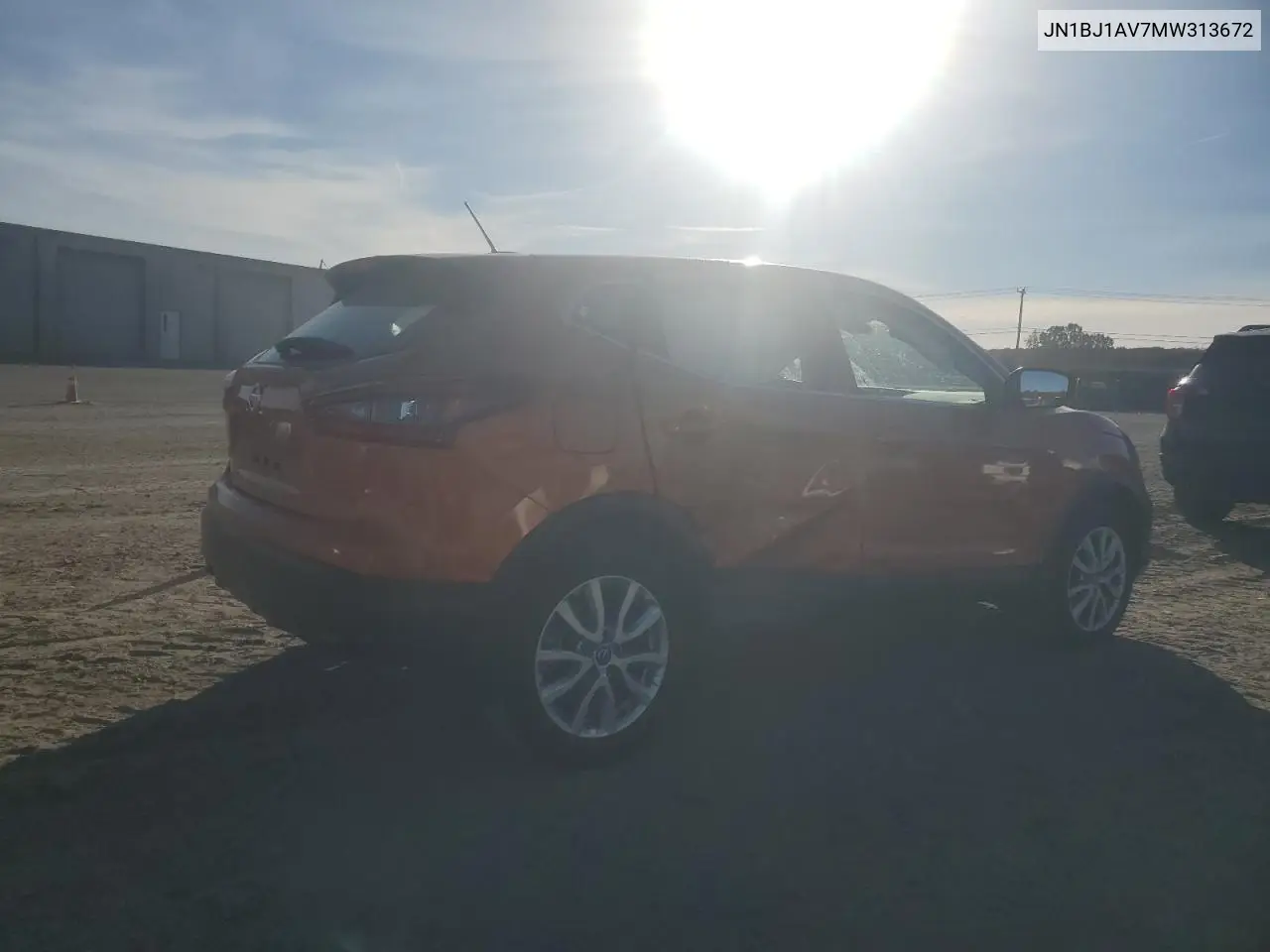 JN1BJ1AV7MW313672 2021 Nissan Rogue Sport S