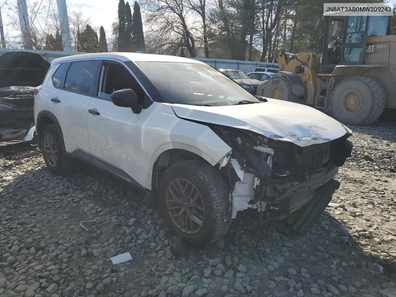 JN8AT3AB0MW209243 2021 Nissan Rogue S
