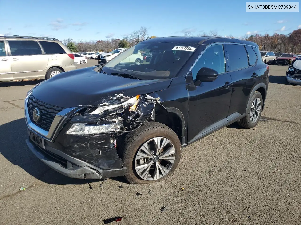 5N1AT3BB5MC739344 2021 Nissan Rogue Sv