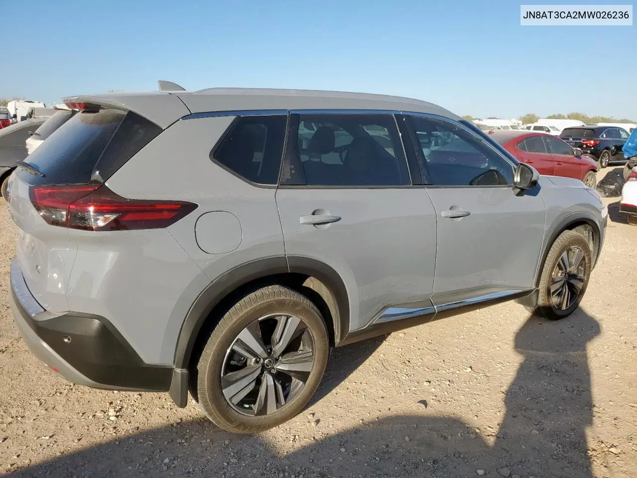 JN8AT3CA2MW026236 2021 Nissan Rogue Sl