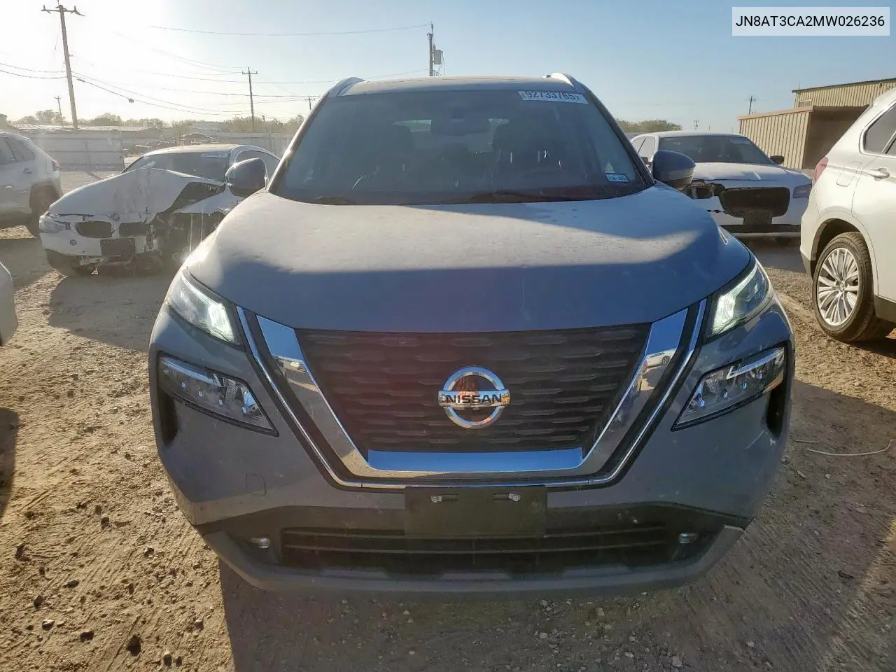 JN8AT3CA2MW026236 2021 Nissan Rogue Sl