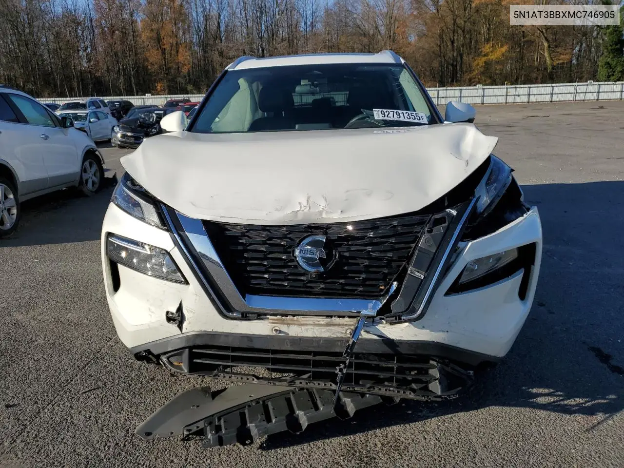 5N1AT3BBXMC746905 2021 Nissan Rogue Sv
