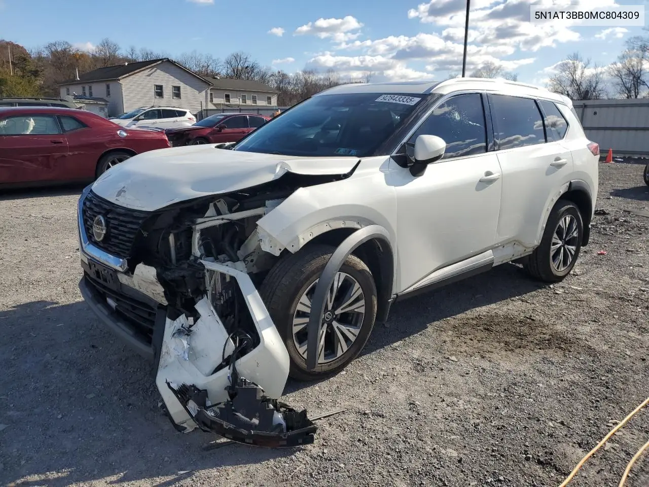 5N1AT3BB0MC804309 2021 Nissan Rogue Sv