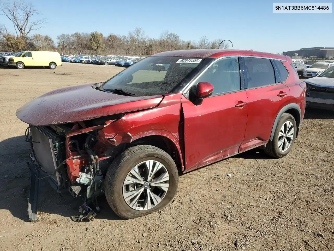 5N1AT3BB6MC814486 2021 Nissan Rogue Sv