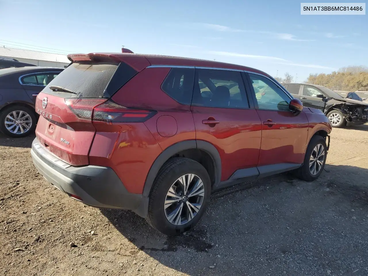5N1AT3BB6MC814486 2021 Nissan Rogue Sv