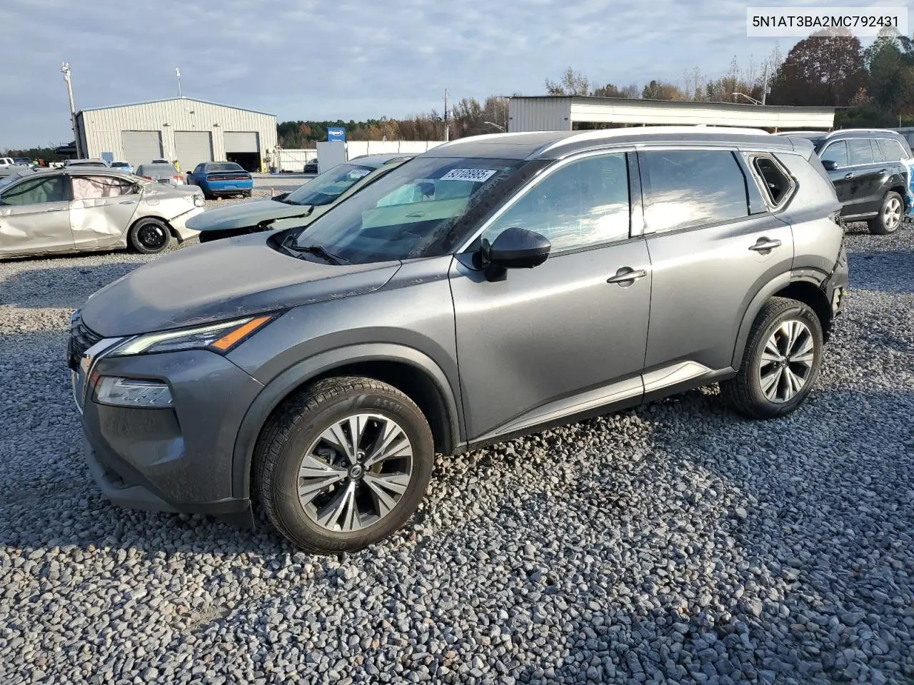5N1AT3BA2MC792431 2021 Nissan Rogue Sv