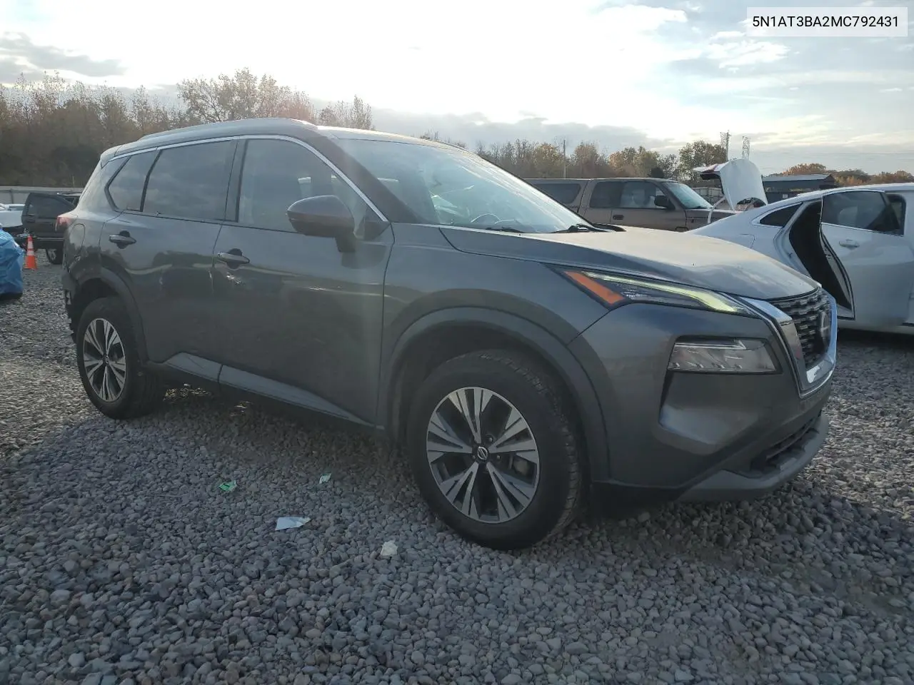 5N1AT3BA2MC792431 2021 Nissan Rogue Sv